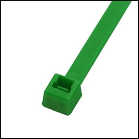 EVERMARK EverMark EM-04-18-5-C 4 in. Green Cable Tie; 18 lbs - Pack of 100 EM-04-18-5-C